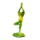 thumbnail image 4 of Figura de resina, obra de arte, regalo decorativo de cumpleaños, estatua de rana de yoga verde, adorno Estilo C, 4 of 9