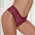 thumbnail image 2 of Calzones de encaje Gibobby para mujer Tanga de encaje vacío Color sólido Sexy, 2 of 4