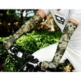 thumbnail image 3 of UV Protection Gloved Arm Sleeves for Men & Women Cycling Ice Arm Sleeve Fingerless Sun Compression Long Arm Cover, 3 of 10