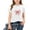 White, variant on NAISIBABY Girls Short Sleeve T-Shirt Size 7, Summer Casual Crewneck Bow Prints Kids Fashion Daily Tees (2-14T)