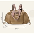 thumbnail image 6 of Women's Travel Tote Organizer Bag Multi-Pocket Large Capacity Handbag Convertible Crossbody, Backpack Style Water-Resistant, Lightweight Polyester, Fits Laptop, 32x35x23cm, Black Versatile, 6 of 6