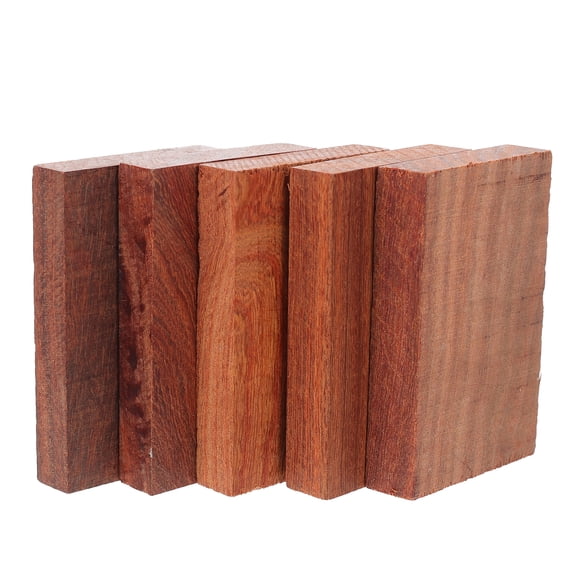 Raindrops 5 PCS DIY Craft Plate Unfinished Wooden Blocks Stir Pop Bins Brown