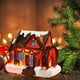 thumbnail image 5 of Casa navideña, estatuilla de casa de resina, luminosa, mini decoración navideña en miniatura para interiores, adornos de escritorio Estilo B, 5 of 8