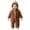V99-Brown, variant on WhouRiu Baby Boys Casual Zip Up Romper Fall Winter Long Sleeve Solid Color Cute Warm Onesies 6-24 Months