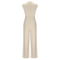 thumbnail image 5 of Byworldtasic Women's Summer Pants Dressy Casual Jumpsuits One Piece Outfits Sleeveless Wide Leg Rompers, 5 of 5