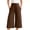 Coffee, variant on Patlollav Womens Summer High Waisted Capri Pants Plus Size Casual Sport Activewear Capris Sweatpants Loose Fit