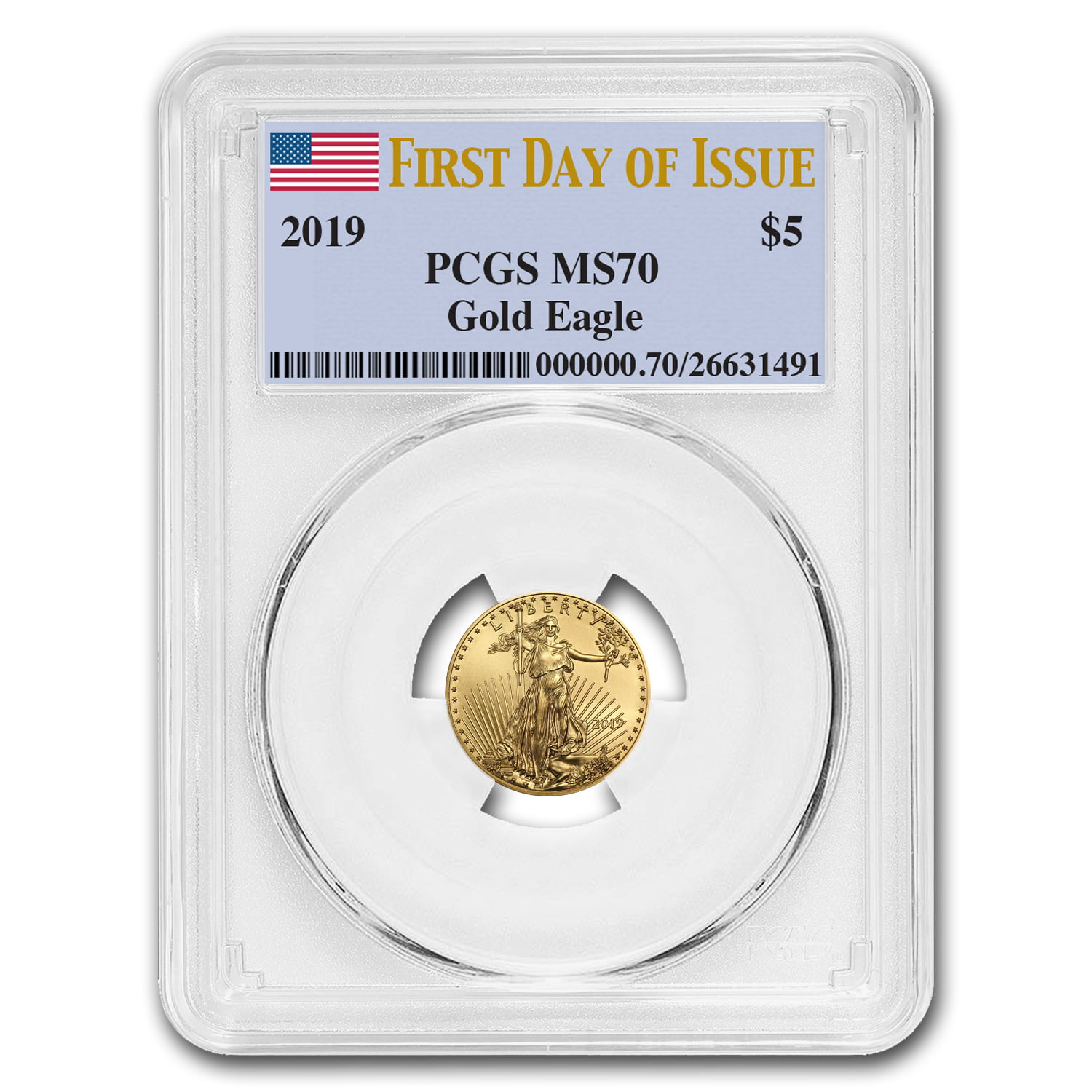 2019 4-Coin Gold Eagle Set MS-70 PCGS (First Day of Issue 