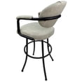thumbnail image 2 of Tobias Designs 30" Vinyl Swivel Tilt Bar Stool in Innova Albaster and Black, 2 of 2