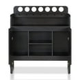 thumbnail image 3 of Furniture of America Davisen Contemporary Wood 7-Bottle Buffet in Espresso, 3 of 7
