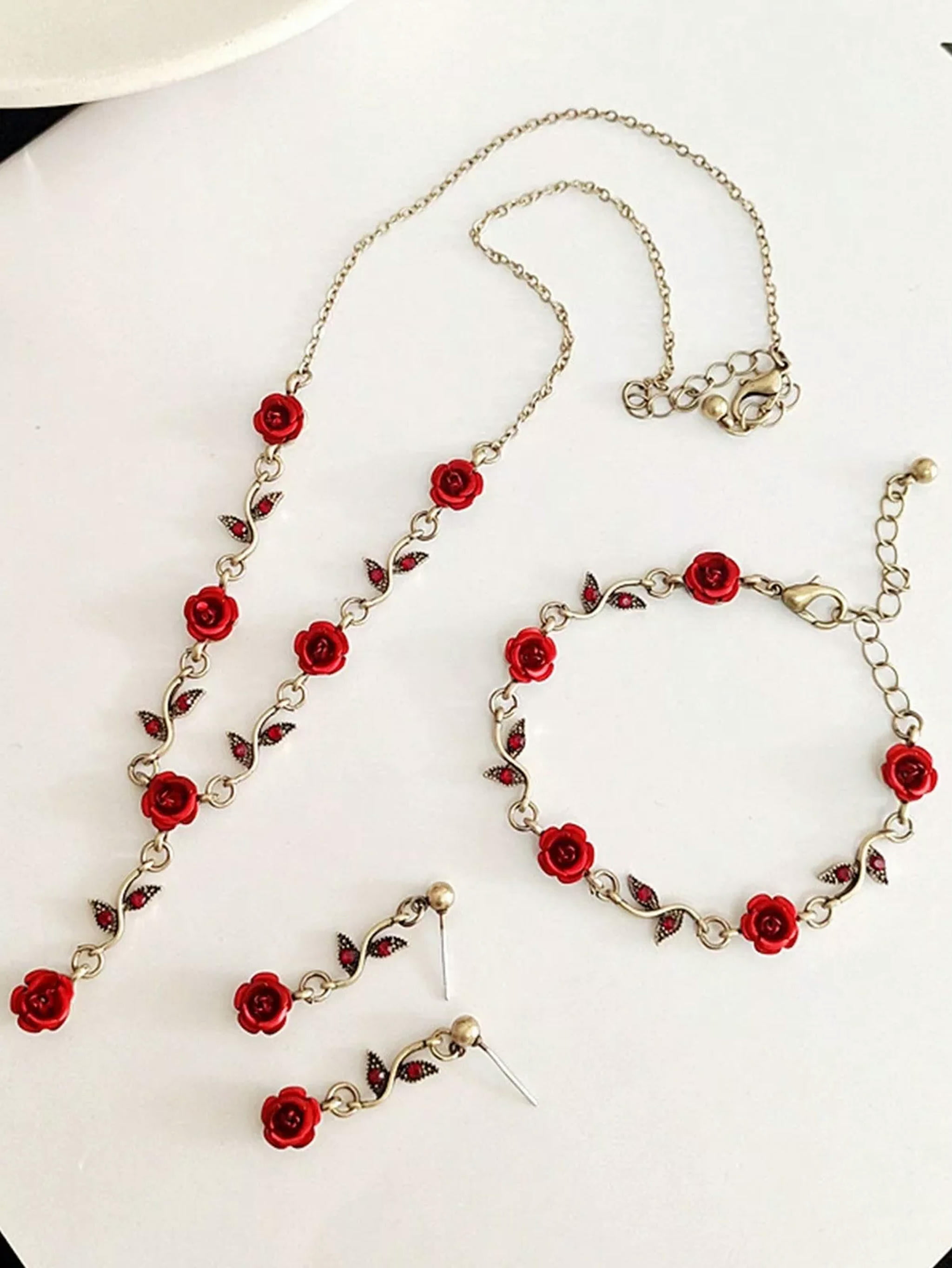 Gem Stone King Sterling Silver Garnet Jewelry Set - 2.25cttw Earrings & Pendant With 18" Chain