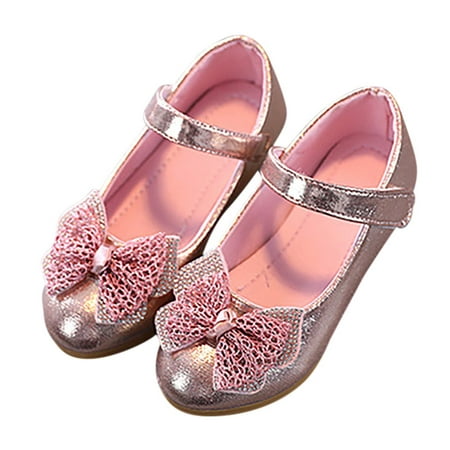 

GYRATEDREAM Princess Mary Jane Shoes for Toddler Little Girl Low Heel Ballet Flats Wedding Shoes
