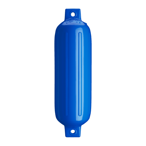 Polyform Garde-Boue de Bateau 44-714-290 G-4 Blue; Nervuré; Cylindre; Conception à Oeil Double; Bleu; PVC; Simple