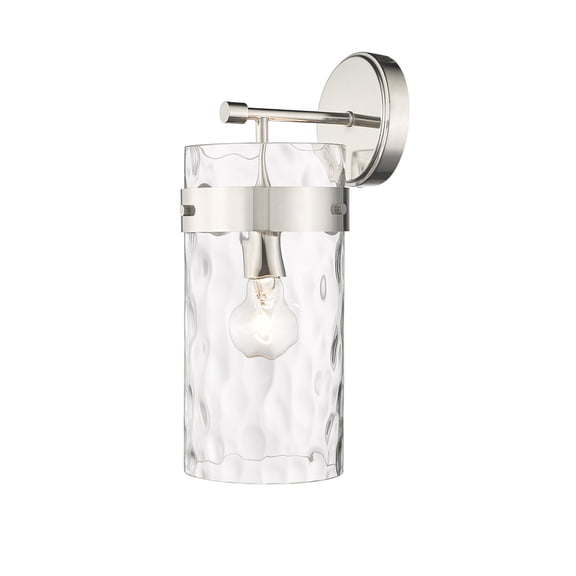3035-1SL-PN-Z-Lite-Fontaine - 1 Light Wall Sconce In Transitional Style-15.5 Inches Tall and 6.5 Inches Wide-Polished Nickel Finish