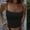 Black, variant on Cropped Tank Tops For Women Sevevn Fashion Women's Casual Summer Outgoing Solid Sexy-Neck Strap Camisoles Compression Tank Tops For Women