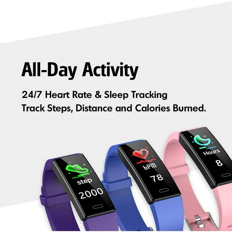 ZURURU Fitness Tracker with Blood Pressure Heart Rate Sleep Health