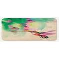 thumbnail image 1 of Hummingbird Kitchen Mat, Art with Colibri Bird and Flowers Romantic Springtime Tropics Nature Theme, Plush Decorative Kitchen Mat with Non Slip Backing, 47" X 19", Green Fuchsia, by Ambesonne, 1 of 1