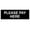 Black, variant on Basic Please Pay Here Sign (White) - Small