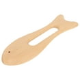 thumbnail image 1 of Wood Massage Tool, 2Pcs Sturdy Beech Wooden Gua Sha Board Fish Shaped  For Family, 1 of 8