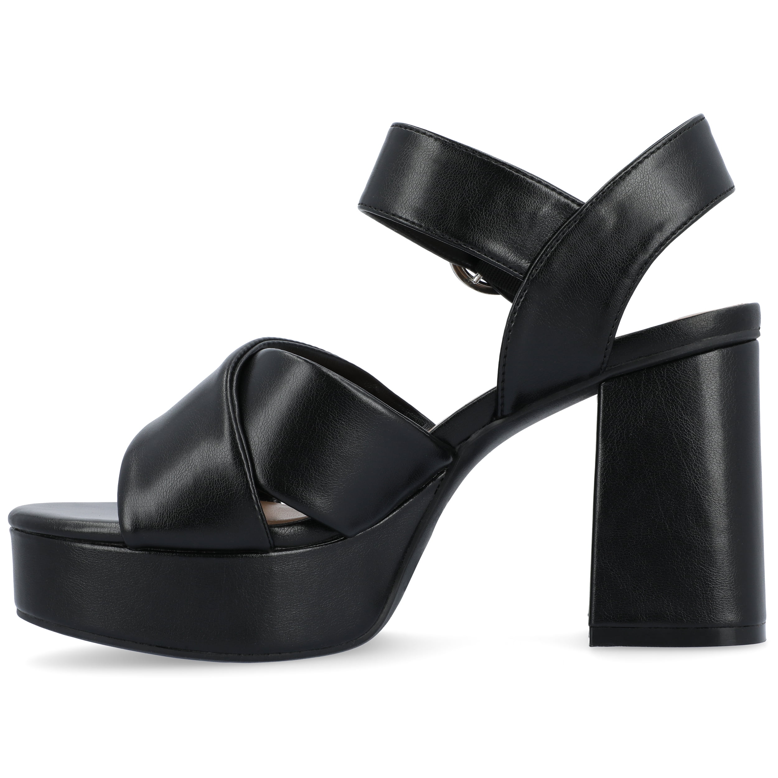 Journee Womens Akeely Mid Heel Platform Dress Sandals