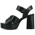 thumbnail image 3 of Journee Womens Akeely Mid Heel Platform Dress Sandals, 3 of 10