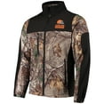 thumbnail image 2 of Men's Dunbrooke Realtree Camo/Black Cleveland Browns Circle Hunter Softshell Full-Zip Jacket, 2 of 4