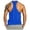 #01-Blue, variant on Men's Gym Tank Tops Y-Back Workout Muscle Tee Athletic Workout Fitness Vest T-Shirts
