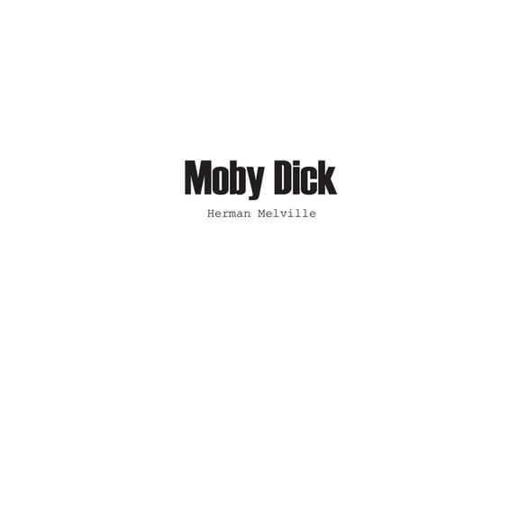 Moby Dick, (Paperback)