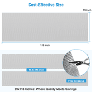 UCINNOVATE Reflective Insulation Sheet, Window Foil Insulation for Summer Heat, 39x118 inch RV Insulation Double Side Aluminum Thermal Bubble Wrap, Reflectix Insulation for Attic RV Window Garage Roof