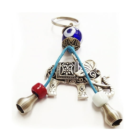 1 Evil Eye Keychain Lucky Charm Key Chain Elephant Hamsa Nazar Amulet Protection