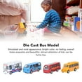 thumbnail image 3 of 4Pcs Die Cast Alloy Bus Model Set Kid Simulated Exquisite Funny Pull Back Car Vehicle Toy Decoration, 3 of 5