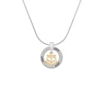thumbnail image 2 of Delight Jewelry Goldtone Anchor with Heart Joy Ring Charm Necklace, 18", 2 of 4