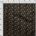 thumbnail image 2 of oneOone Cotton Poplin Fabric Leaves & Floral Block Printed Craft Fabric BTY 56 Inch Wide, 2 of 4
