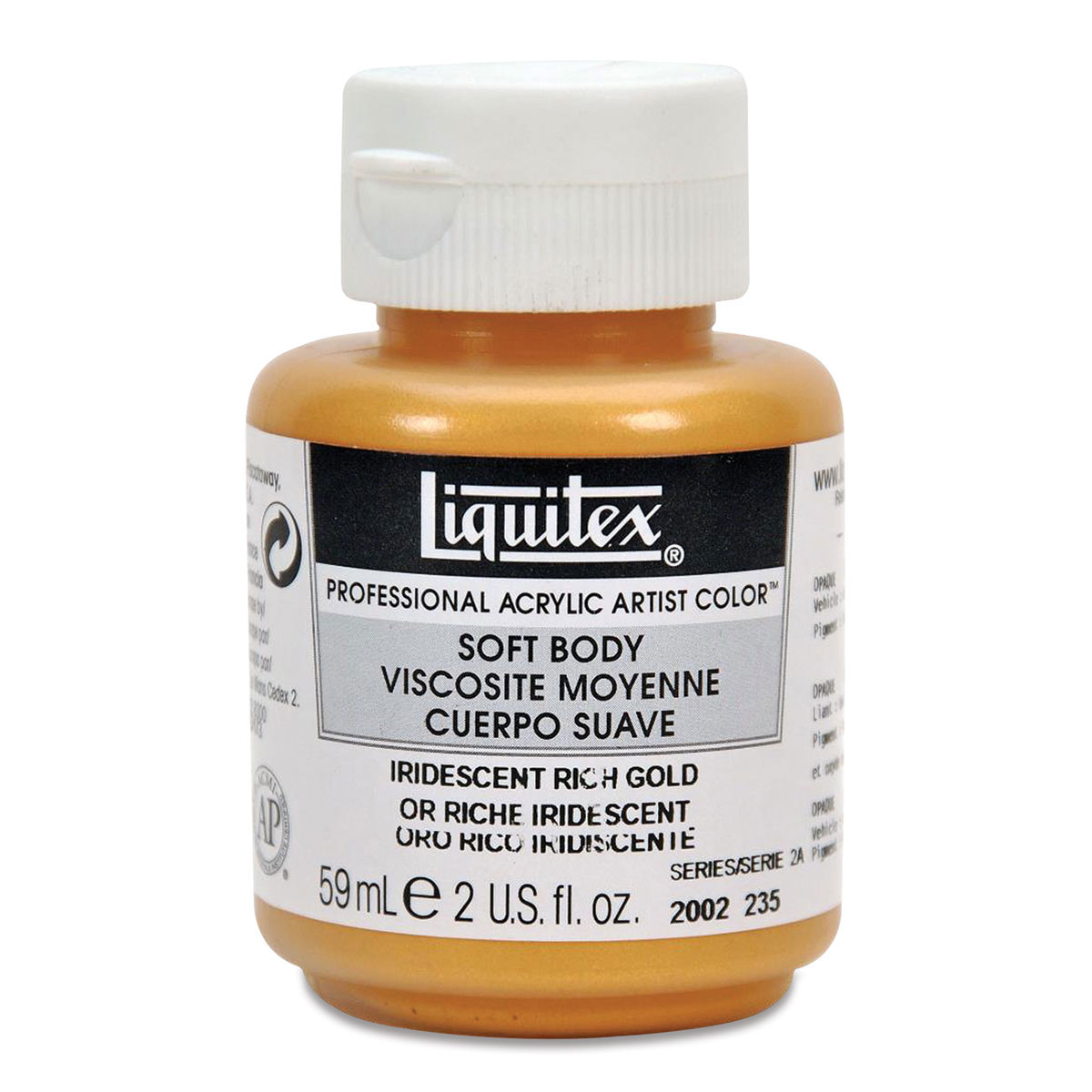 Liquitex Professional Soft Body Acrylic Color, 2 oz., Iridescent Rich Gold