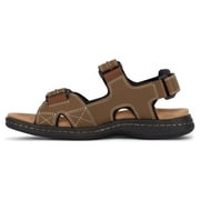 Dockers Men's Newpage Dark Tan Ankle-High Leather Sandal - 9W