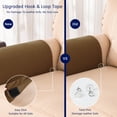 thumbnail image 4 of Fundas de reposabrazos SUBRTEX de elastano elástico para sillas, sofás y cafés, 4 of 8