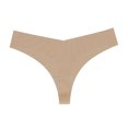 thumbnail image 1 of Nvzi Ropa interior sin costuras para mujer, bragas sexys de encaje estilo hipster, tanga, bragas, ropa interior para mujer, 3 piezas (color de piel, L), 1 of 2