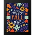 thumbnail image 2 of Hogan, Melody 19x24 Black Modern Framed Museum Art Print Titled - Navy Fall Floral, 2 of 5