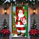 thumbnail image 4 of Christmas Front Door Decoration Printed Santa Door Merry Christmas Indoor Outdoor Front Door Party Supplies, 4 of 6