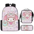 thumbnail image 1 of unids/set niños Sanrio Hello Kitty mochila estuche para lápices bolso cruzado arnés de cojín de aire impermeable protección de la columna vertebral mochila escolar hola suerte  unisex, 1 of 2