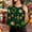 Shirts-687Multicolor, variant on St Patricks Day Shirt Gold Celtic Knot Shamrock Round Neck 3/4 Sleeve Vintage Tees Traditional Irish Totem Graphic Tunic