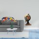 thumbnail image 2 of esculturas,estatua de figura decorativa andante,Escultura animal artesanal regalo arte moderno fiesta en casa,Figura de escritorio,Reloj de mesa con figura de globo terráqueo,decoración para, 2 of 8