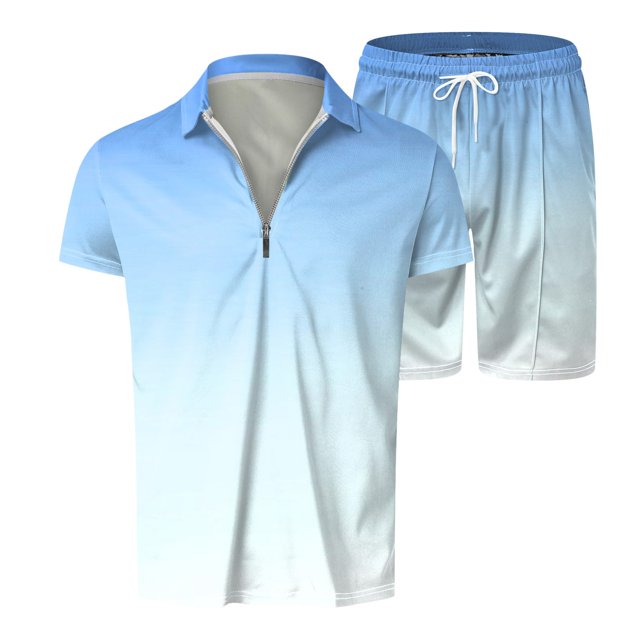 OJinShaWanO Veste de Moto Homme Printemps et Été Imprimé Lettre Manches Courtes Col Rond T-Shirt Mode Deux Pièces
