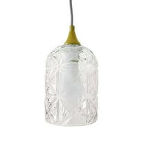 Ashcroft Furniture Glowline Pendant Lamp - Gold and Clear
