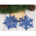 thumbnail image 2 of THONZER 32pcs Glitter Snowflake Ornament 4 Inch for Christmas Tree Decoration, 2 of 7
