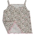 thumbnail image 2 of ToBeInStyle Girls' Pack of 4 Ultra-Soft Cotton Spaghetti Strap Cami Tops w/ Ruffle Hem - Wild - 4 Years Old, 2 of 2