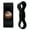 Black, variant on Willy Wonka and the Chocolate Factory Wonka Bar Logo Headphone Earbud Cord Wrap - Charging Cable Manager - Wire Organizer Set of 2