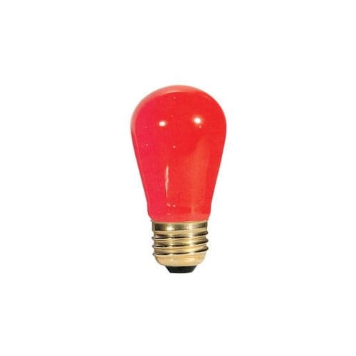 Bulbrite Industries 11W Transparent Red String Replacement Light Bulb