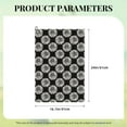 thumbnail image 4 of Pofeuu White Sunflowers Print Premium Golf Towel with Carabiner Clip Absorbent Microfiber Waffle Pattern Golf Towel for Golf Bag Trolly Belt Loop, 4 of 8