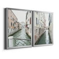 thumbnail image 2 of 2 Piece Set Venice Canal I Premium Framed Canvas - Ready to Hang - 22.5 x 30.5 Each - Black Frame, 2 of 8