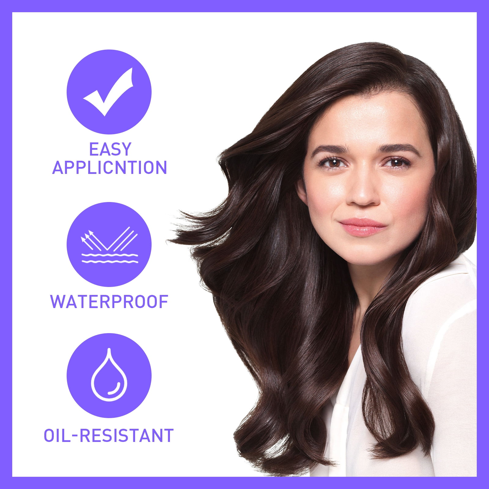 Alvantor Lace Tint Melting Hair Spray for Wig Hairline, Brown Temporary Color Styling